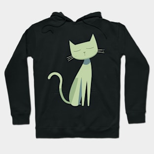 Mid Century Modern CAT Playful Prints Hoodie